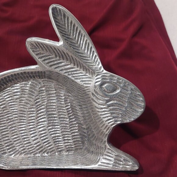 Vintage Pewter Rabbit Dish/Tray - Picture 2 of 10
